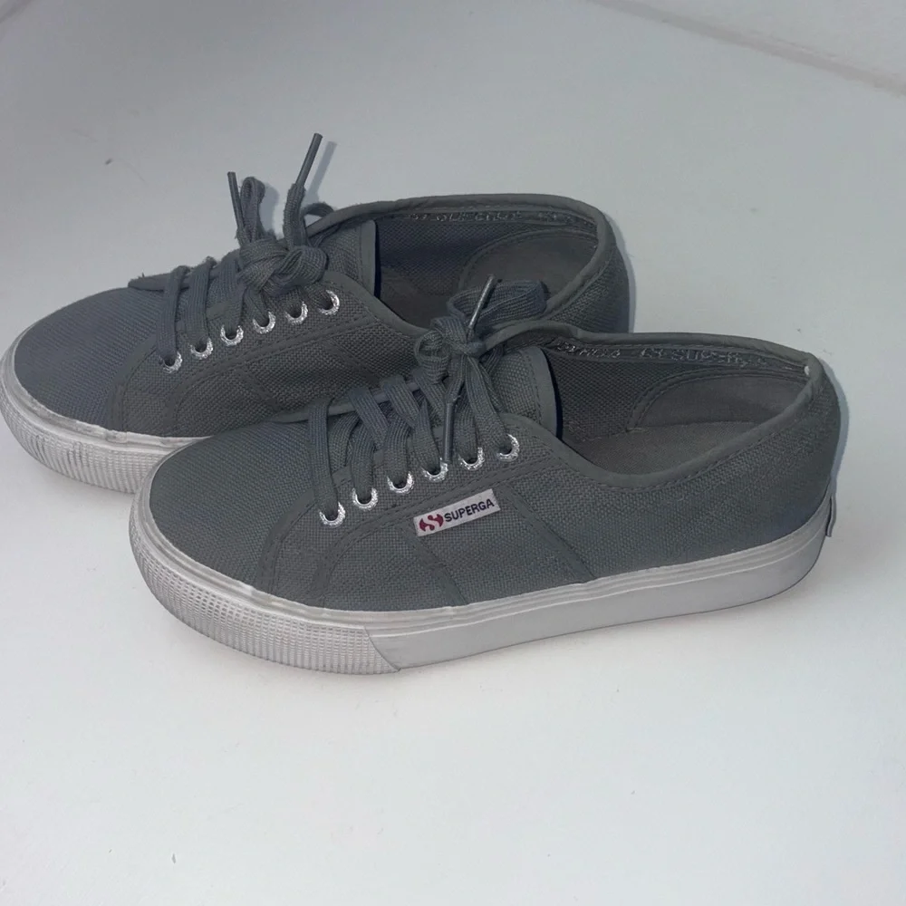 Superga Platform Sneakers gray